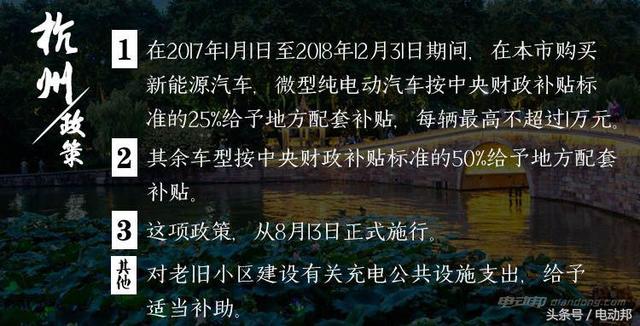 2017全国新能源车补贴政策，这一篇就够了！