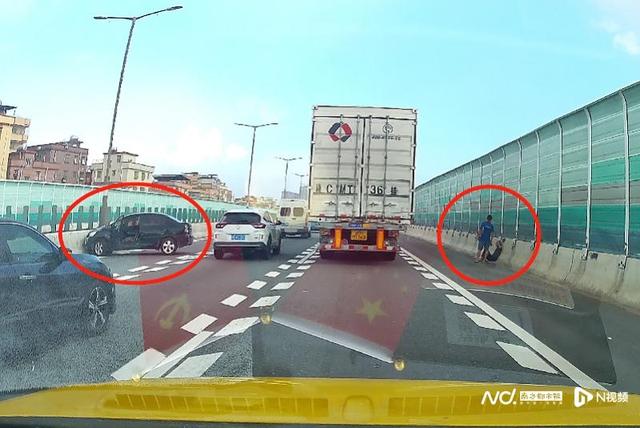 大货车撞上小轿车，广州“的哥”义载受伤司机送院医治