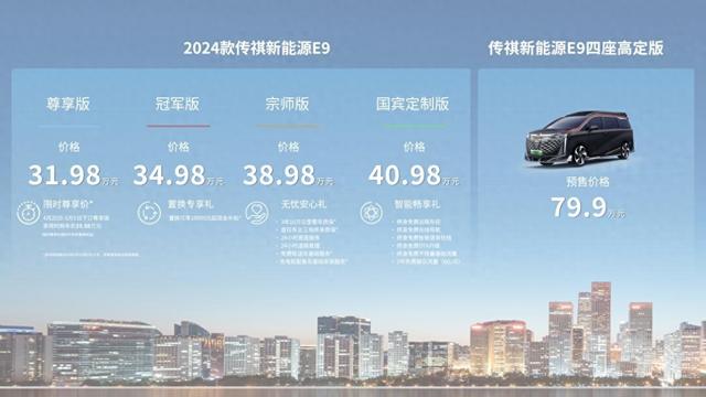 加配不加价，入门即豪华！2024款传祺新能源E9来了