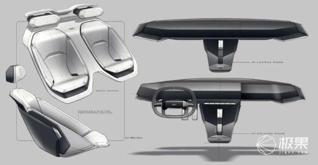 奥迪最科幻电动跑车来了！车身能「伸缩」，一键隐藏方向盘脚踏板