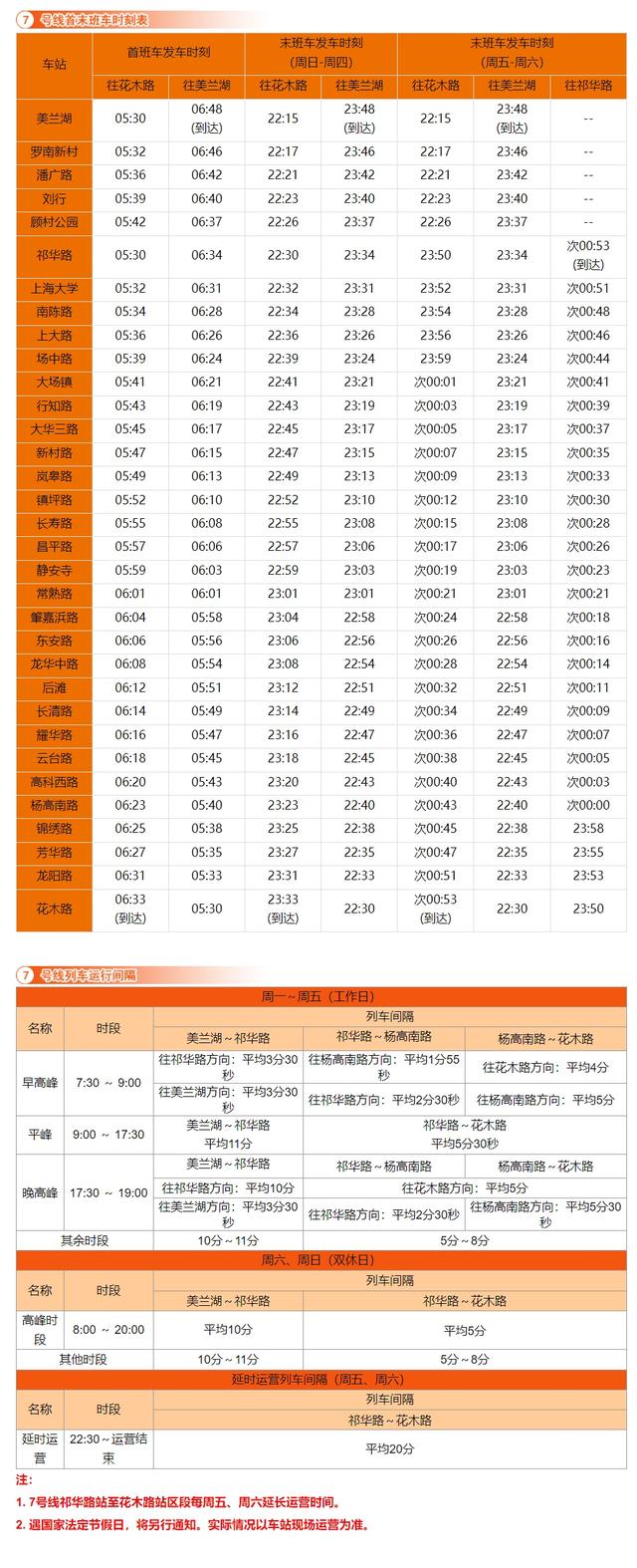 收藏！全网最新首末班车时刻表来了