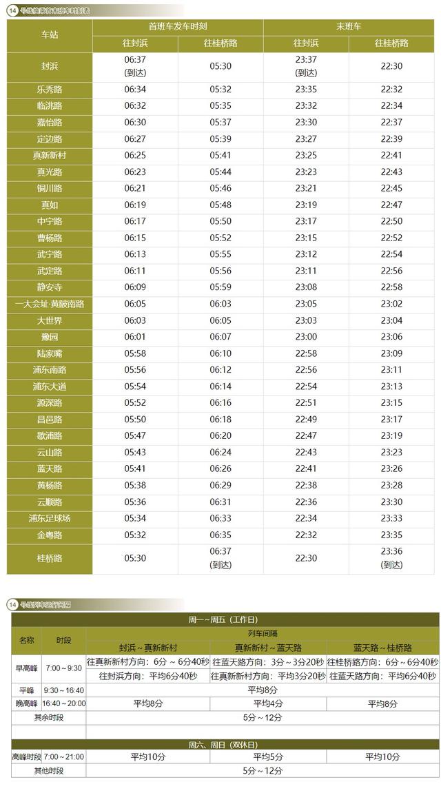 收藏！全网最新首末班车时刻表来了