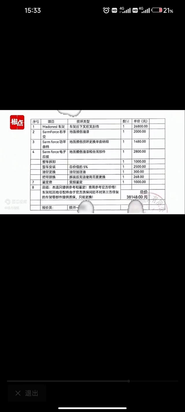 跌掉大牙！一辆公路车被碰倒，车主居然索要3.8万元修车费？