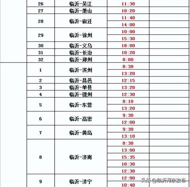 临沂客运总站及各分站、换乘中心营业时间调整及班次调整来了