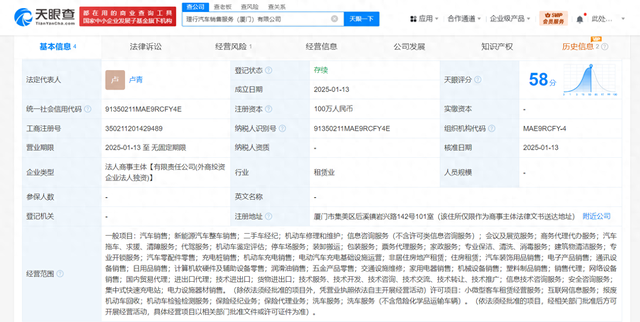 理想汽车在厦门成立销售服务公司 含二手车经纪业务